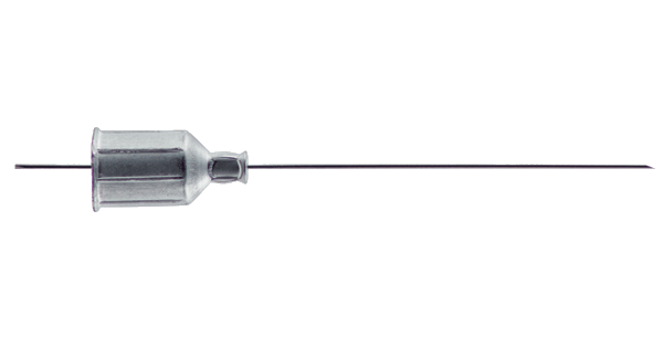 Metal hub needle