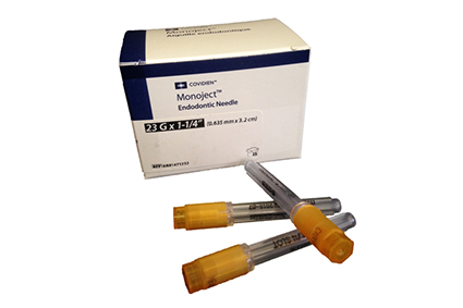 Covidien monoject endo needles 23g 3.2cm